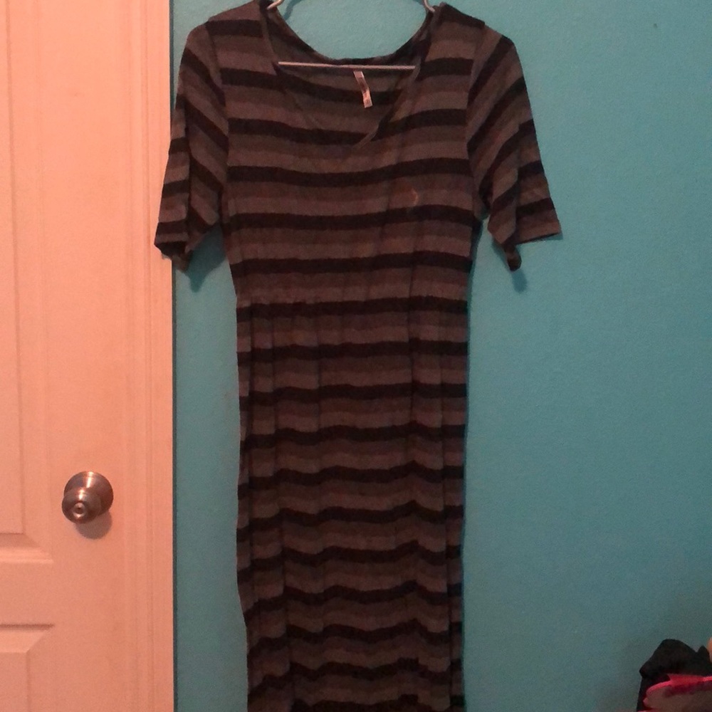 Espresso maxi dress